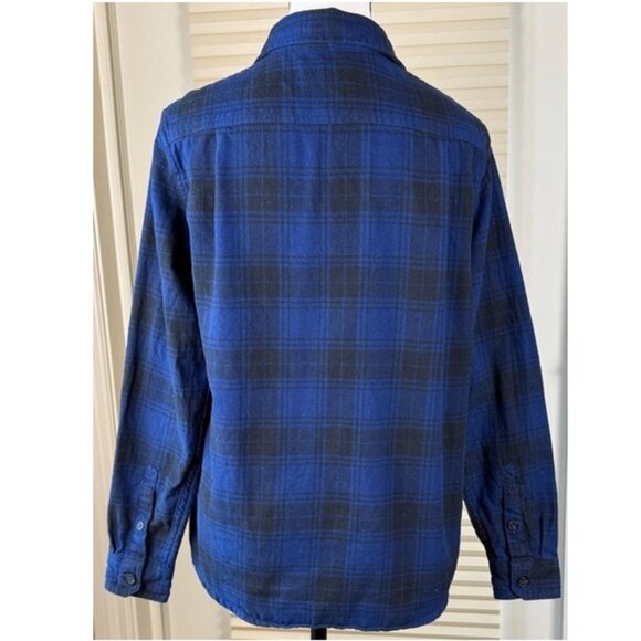 Tilley Women’s Blue Plaid Flannel Shirt S Classic Fit Cotton Button Up Soft - Picture 3 of 11